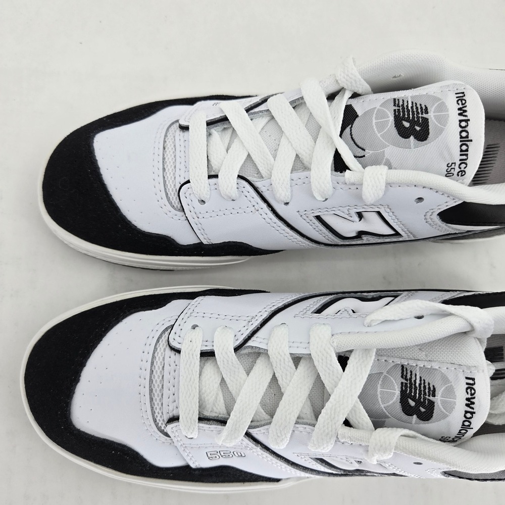 New Balance 550 White Black GSB550CA Kids Boys Size 7 Sneakers New in Box - Picture 9 of 12